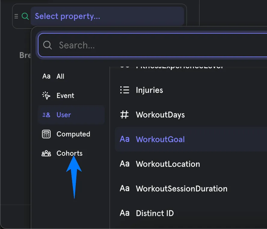 On the Fly Cohorts comparison